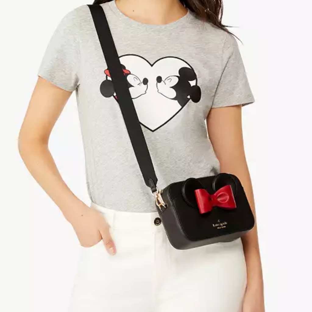 Kate Spade Minnie Mouse Mini Camera Bag Black Nwt